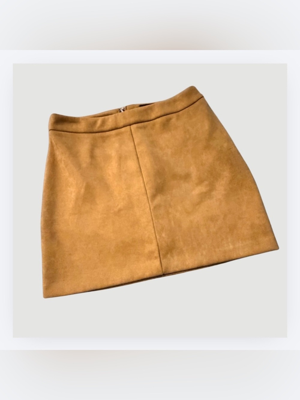 Mustard Seed Yellow-Tan Mini Skirt, Size Medium